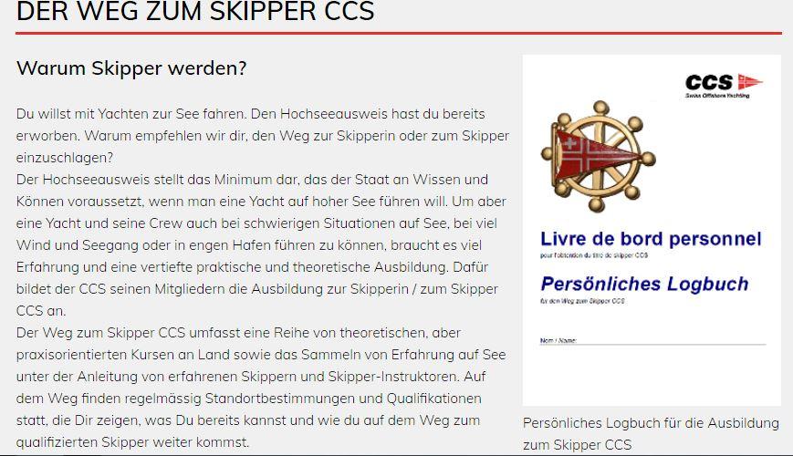 CCS - Offshore Motor Yachting CCS-Skipper 